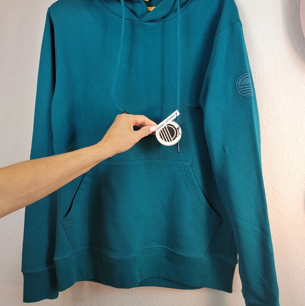 PARALLEL X LEAGUE CRUZ HOODIE -EMERALD KANGAROO POCKET MEN'S SIZE SM, MED. & LRG - Picture 8 of 13
